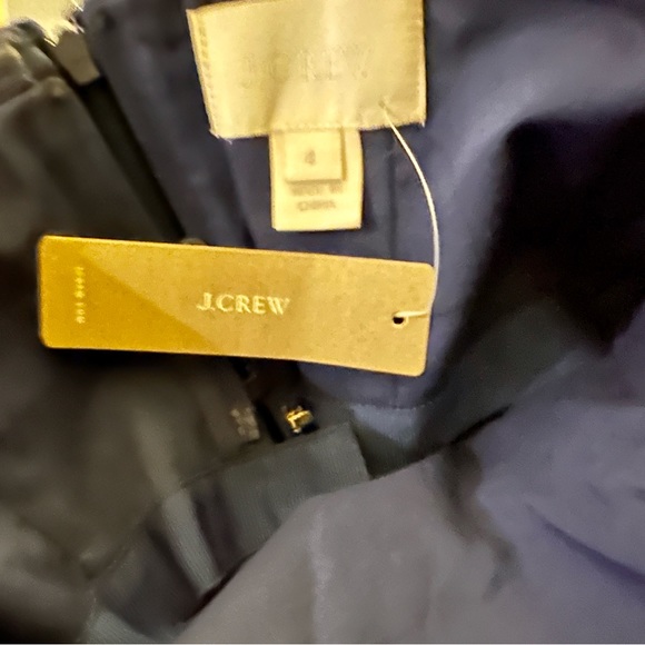 Long J. Crew “Tucker” gown sz. 4, NWT. Navy blue, strapless, and floor length. - Picture 4 of 5